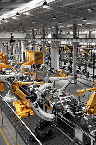 Heavy Industry Manufacture & Logistics Facility Solutions Comprehensive vehicle and auto parts logistics facility with secure shipping, efficient storage, cargo delivery.