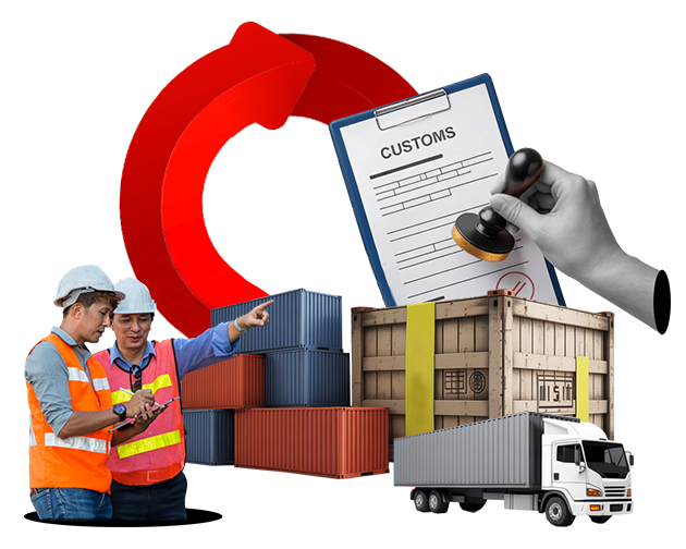 Customs Brokerage & Clearance Services Expert in Chennai Officer reviewing import export papers for customs brokerage and clearance in Chennai.